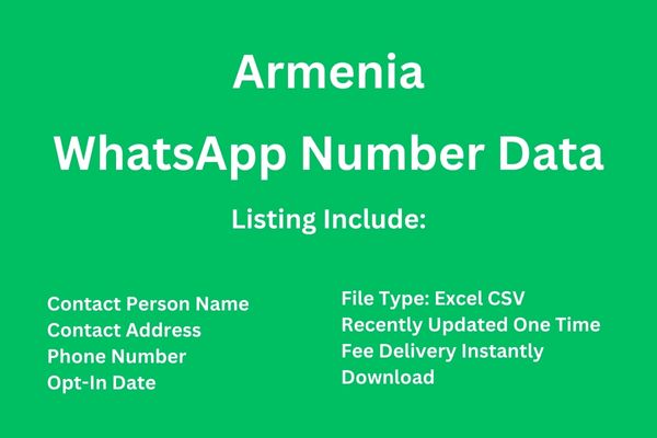 亞美尼亞 Whatsapp 号码数据库