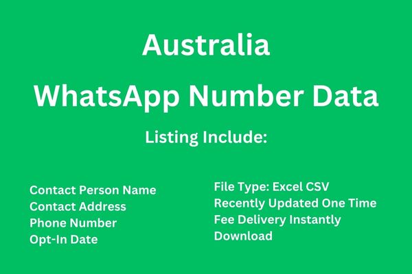 澳洲 Whatsapp 号码数据库