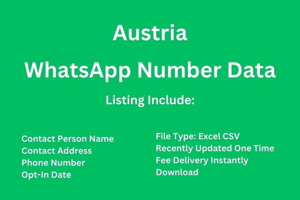 奥地利 Whatsapp 号码数据库