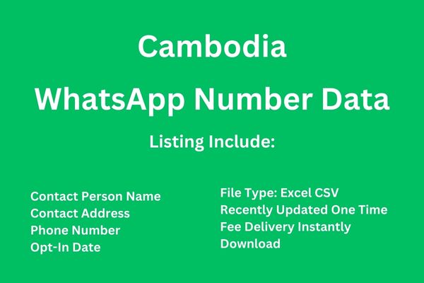 柬埔寨 Whatsapp 号码数据库