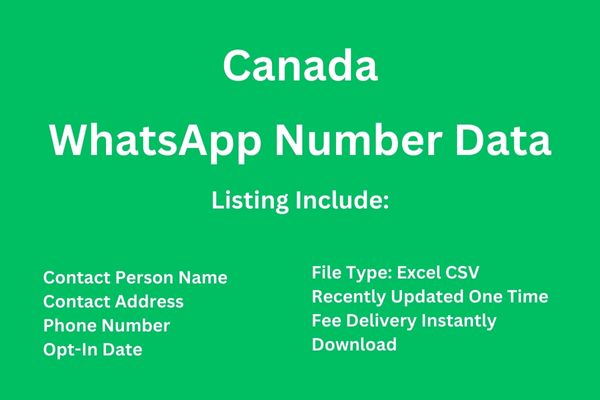 加拿大 Whatsapp 号码数据库