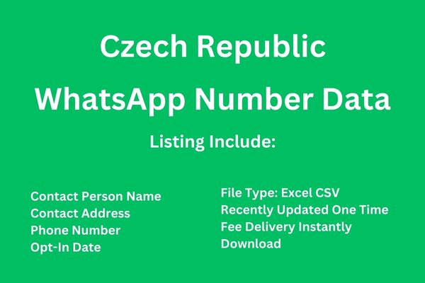 捷克共和国 Whatsapp 号码数据库