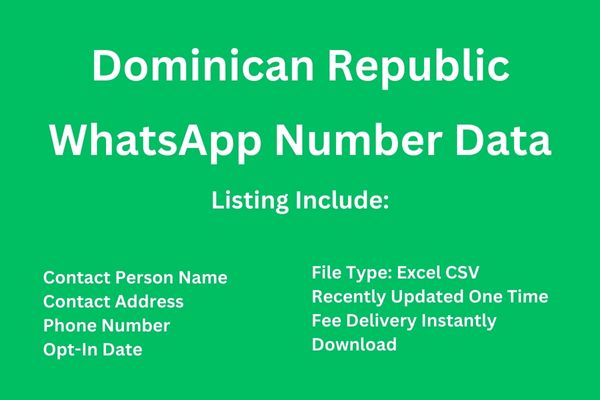 多明尼加共和国 Whatsapp 号码数据库