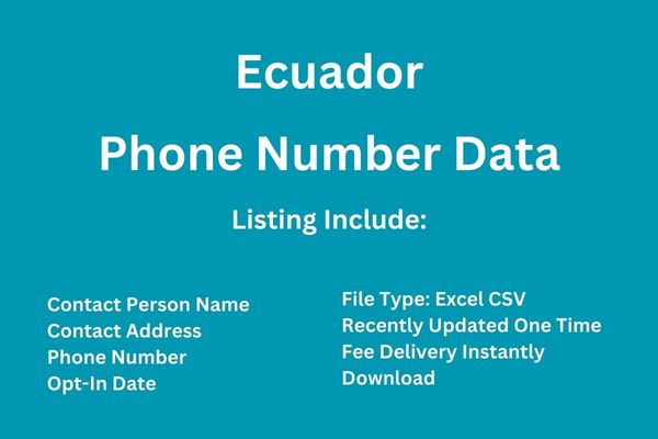 厄瓜多电话号码数据库
