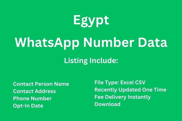 埃及 Whatsapp 号码数据库