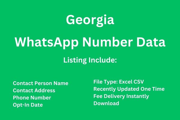 乔治亚州 Whatsapp 号码数据库