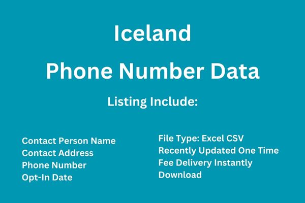 冰岛电话号码数据库