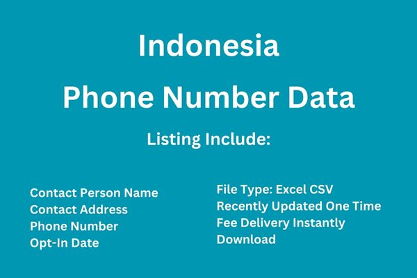 印尼电话号码数据库
