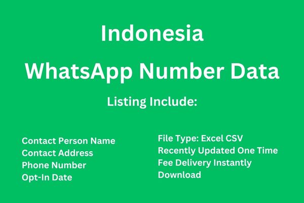 印尼 Whatsapp 号码数据库