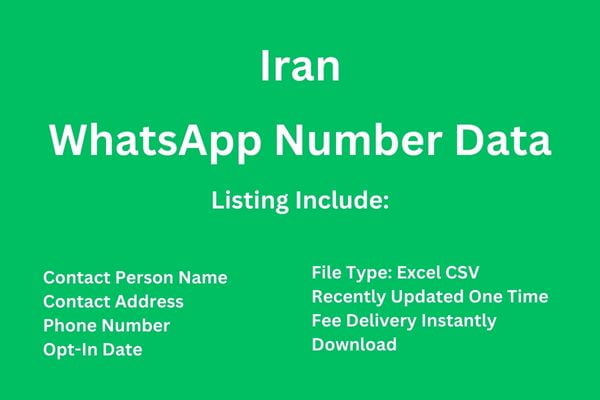 伊朗 Whatsapp 号码数据库