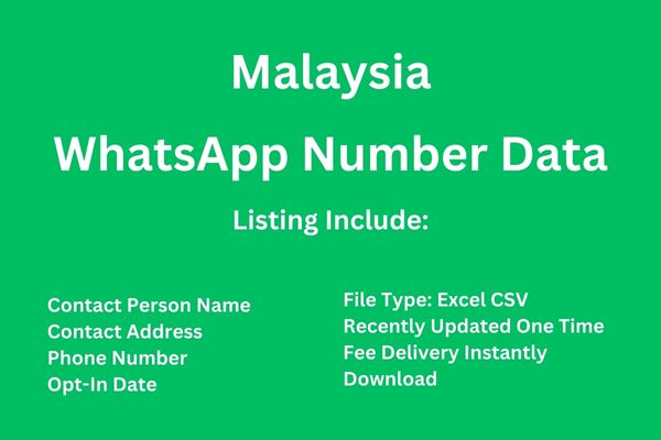 马来西亚 Whatsapp 号码数据库