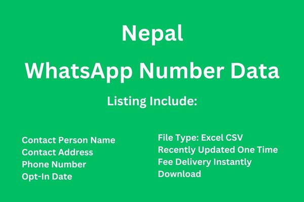 尼泊尔 Whatsapp 号码数据库