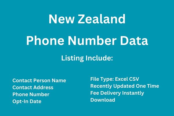 纽西兰电话号码数据库