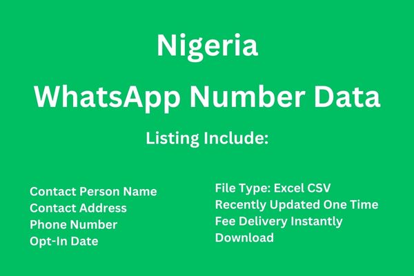 奈及利亚 Whatsapp 号码数据库