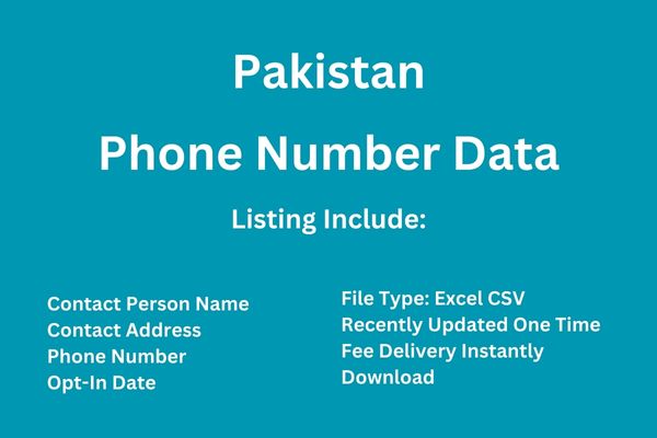 巴基斯坦电话号码数据库​