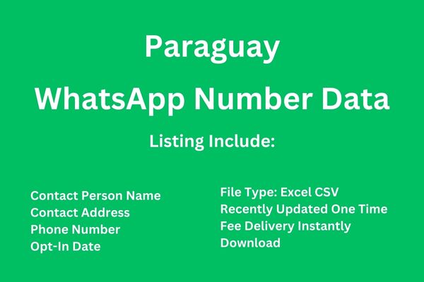 巴拉圭 Whatsapp 号码数据库