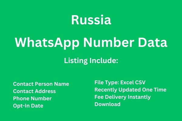 俄罗斯 Whatsapp 号码数据库