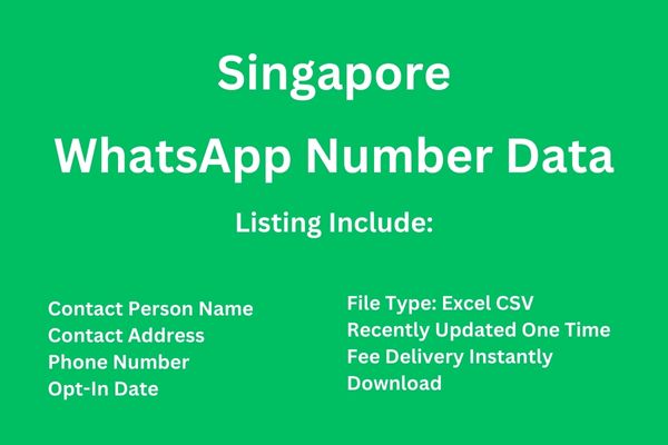 新加坡 Whatsapp 号码数据库