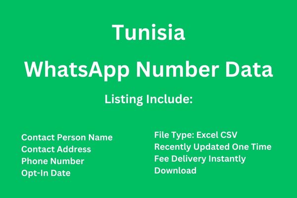 突尼西亚 Whatsapp 号码数据库
