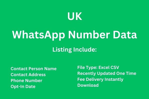 英国 Whatsapp 号码数据库