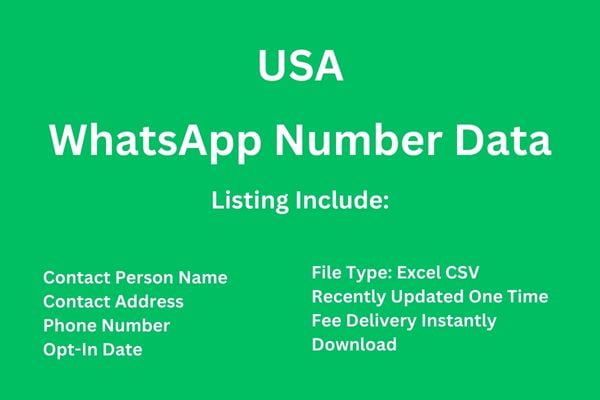 美国 Whatsapp 号码数据库