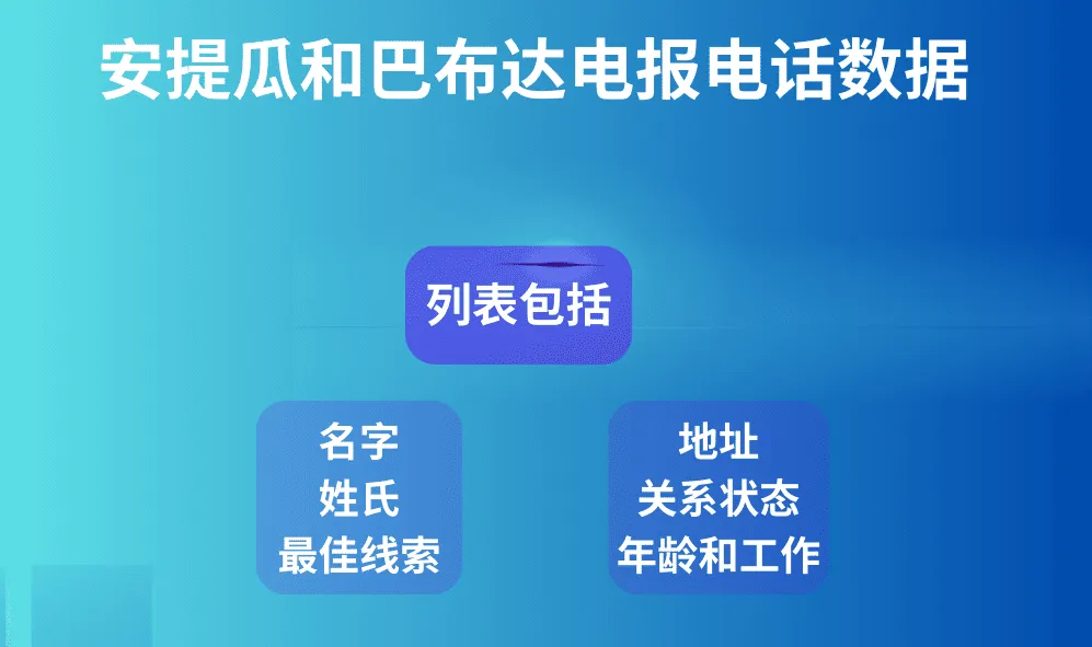 安提瓜和巴布达电报电话数据