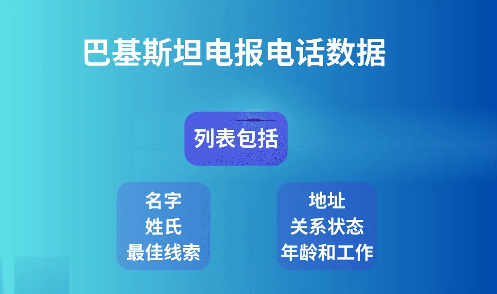 巴基斯坦电报电话数据