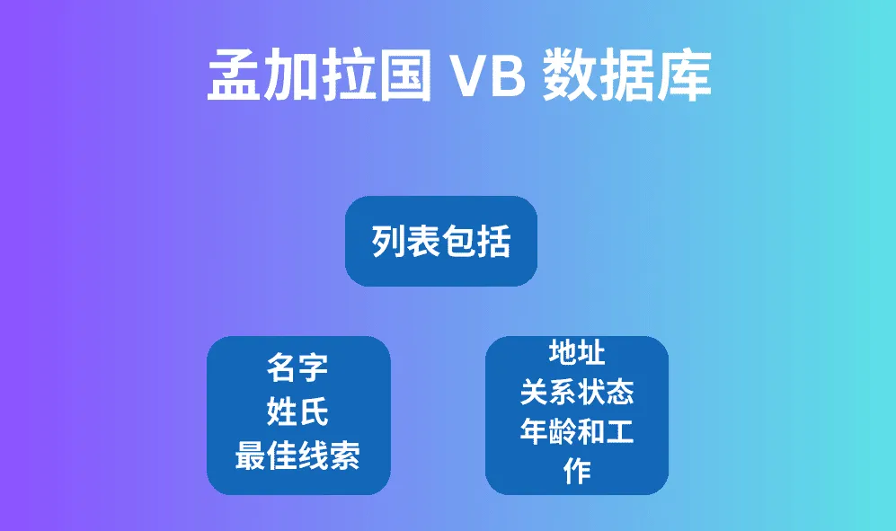 孟加拉国 VB 数据库